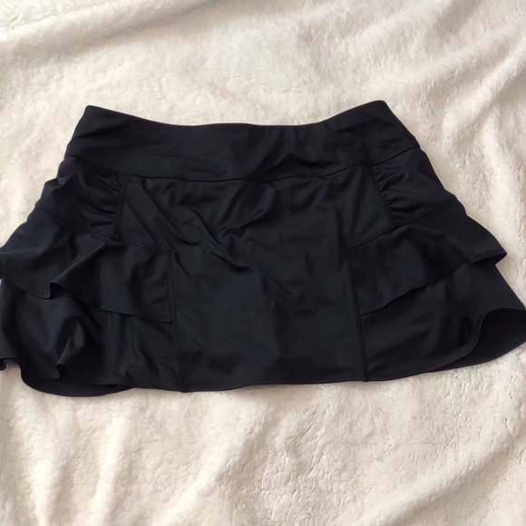 Athleta Other - Women's Athleta Swim Suit Skort Sz Medium Black